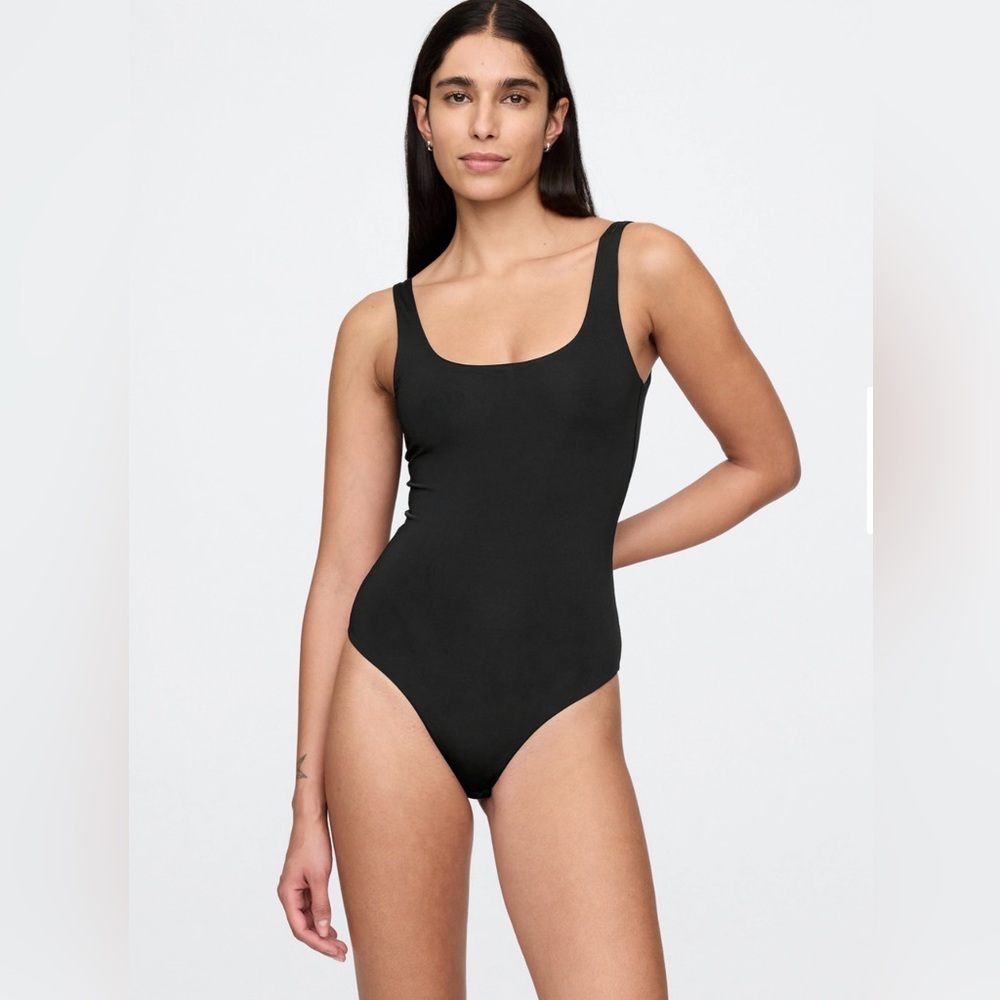 Gap cotton rib thong bodysuit